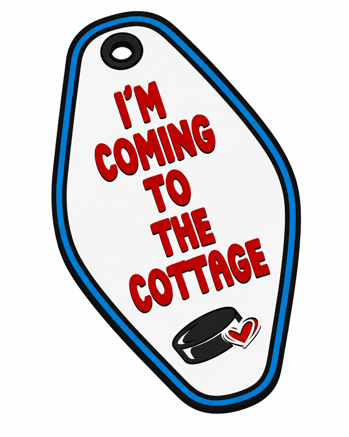 I'm Coming to The Cottage Heated Rivalry Keychain